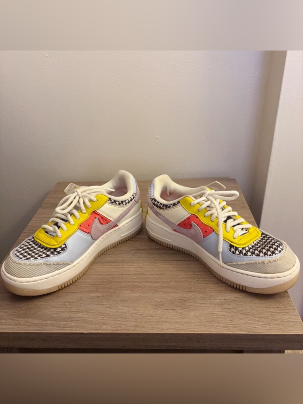 Nike Air Force 1 Shadow 'Patchwork' Women's SIZE US 7 Style DM8076 100 - Picture 3 of 9